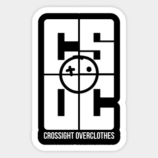 CSOC White - By Crossight Overclothes Sticker